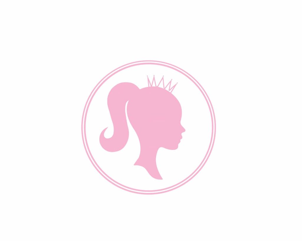 Pink Doll Head Logo