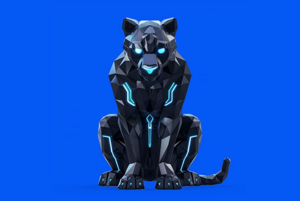 Digital Goliath Represented By A Robotic Panther